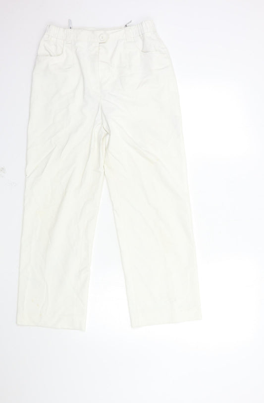 Wichile Womens White   Trousers  Size 10 L26 in