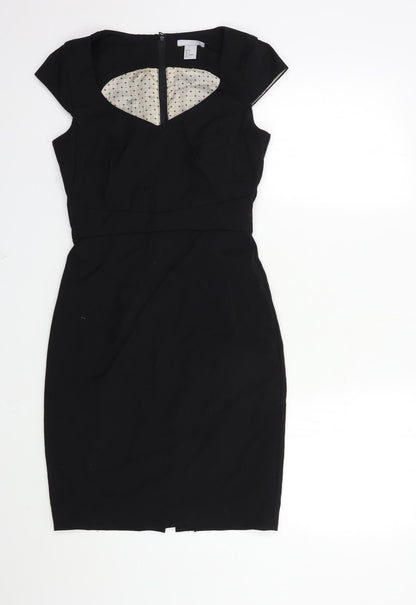 H&M Womens Black   Shift  Size 6