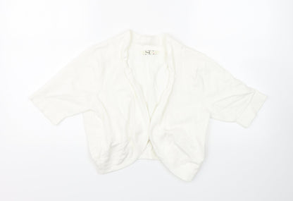 Womens UK Size 14 BHS White Cape Jumper