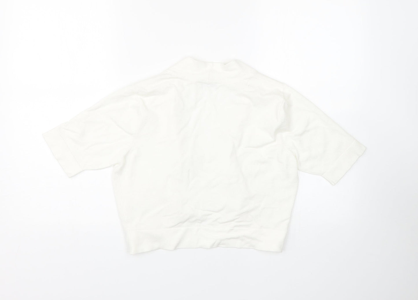 Womens UK Size 14 BHS White Cape Jumper