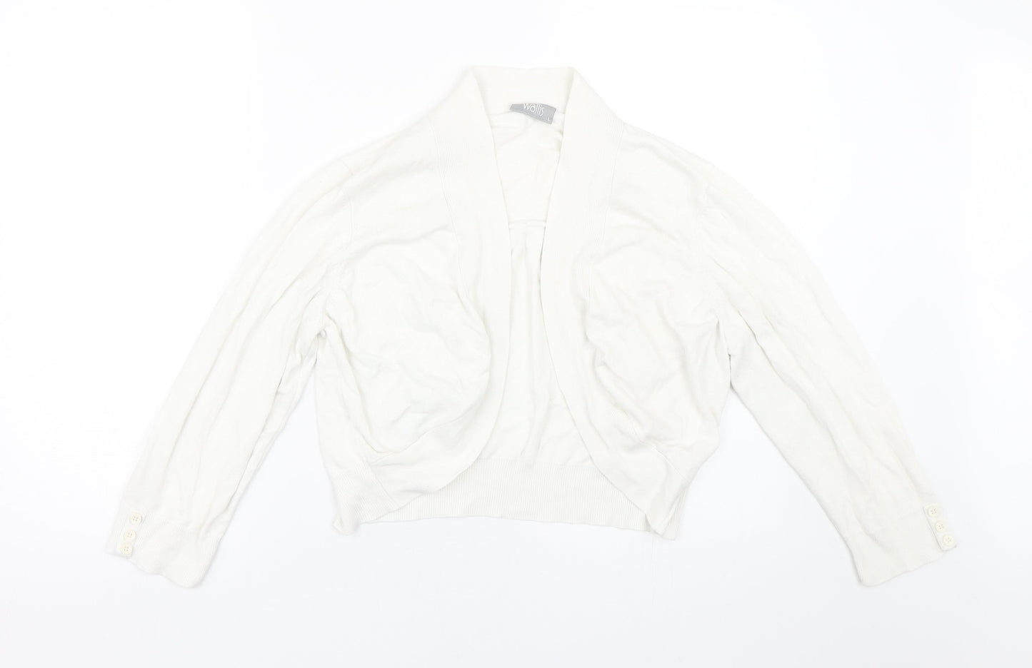 Womens UK Size L Wallis White Cape Jumper