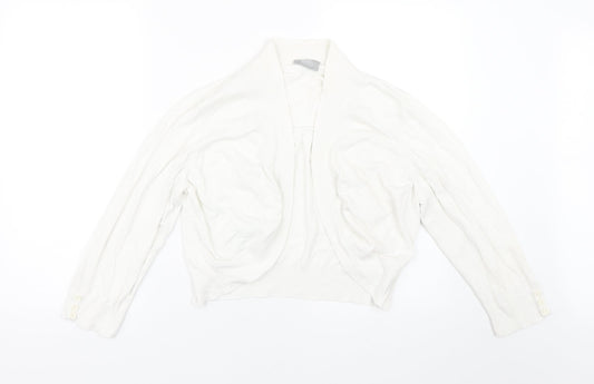 Womens UK Size L Wallis White Cape Jumper