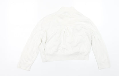 Womens UK Size L Wallis White Cape Jumper