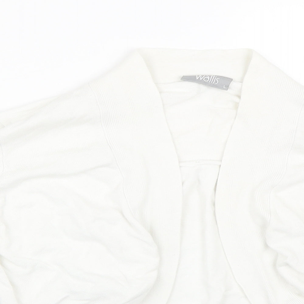 Womens UK Size L Wallis White Cape Jumper