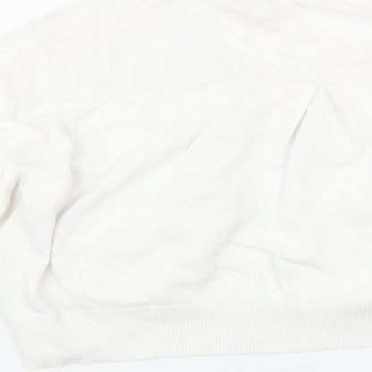 Womens UK Size L Wallis White Cape Jumper