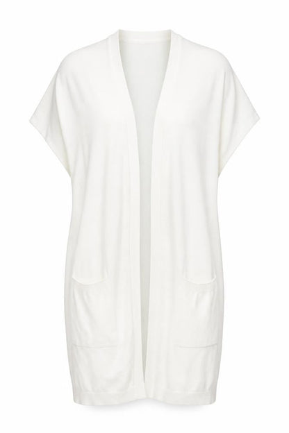 Womens UK Size 14 Capsule White Cardigan Jumper