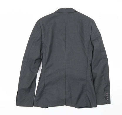 Topshop Mens Grey   Jacket Suit Size 34