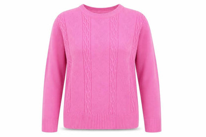Front view of Choice women’s pink jumper, size XL