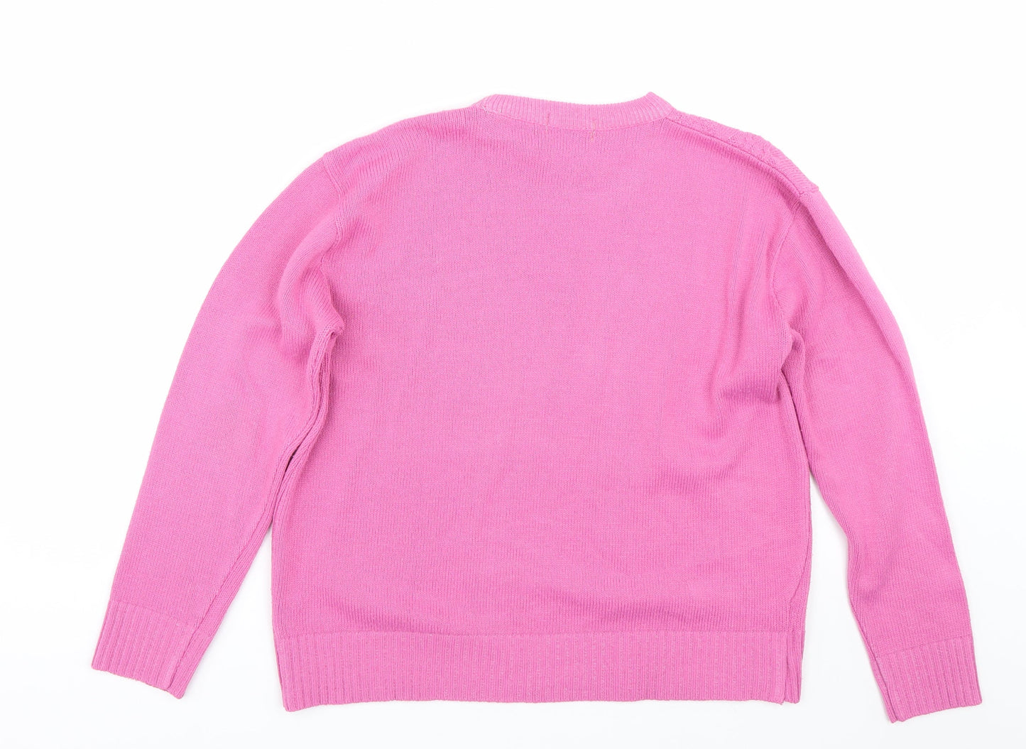 Womens UK Size XL Choice Pink Pullover Jumper