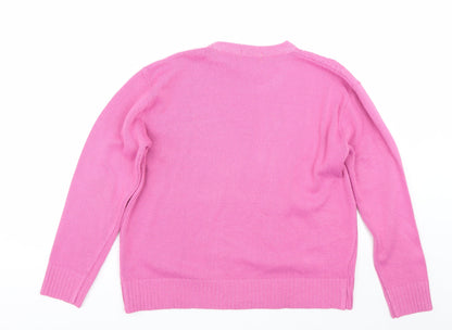 Womens UK Size XL Choice Pink Pullover Jumper