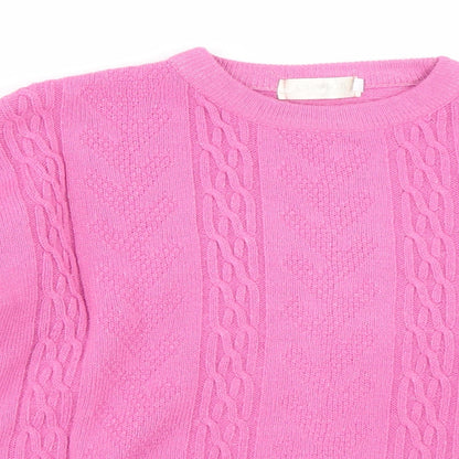 Womens UK Size XL Choice Pink Pullover Jumper