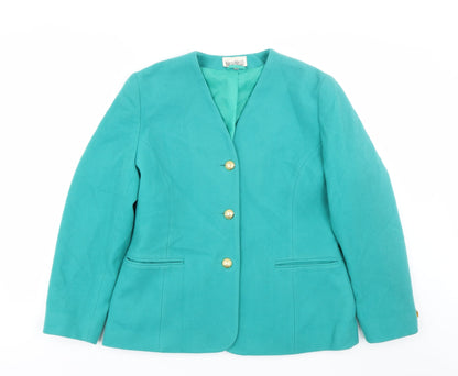 Nico Nico Womens Green   Overcoat Coat Size 14