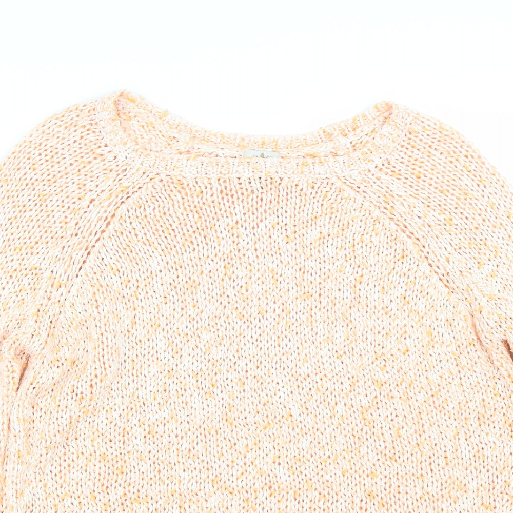 Womens UK Size 8 River Island Orange Pullover Jumper