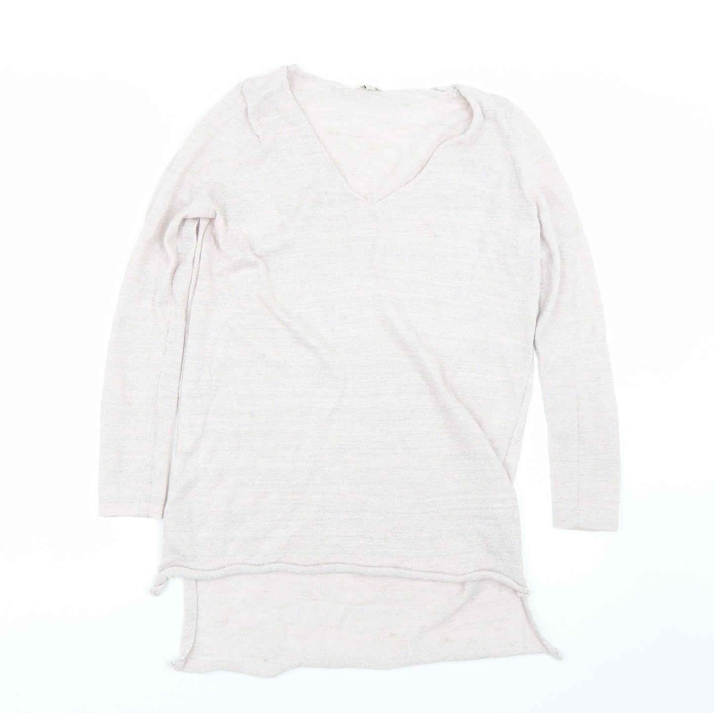 Womens UK Size 8 River Island Pink Basic T-Shirt