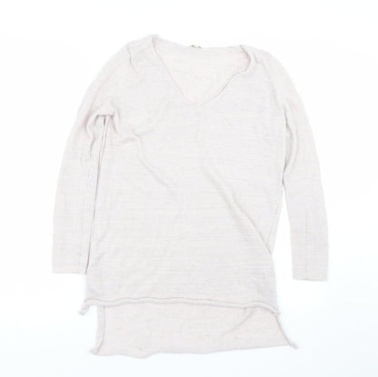 Womens UK Size 8 River Island Pink Basic T-Shirt
