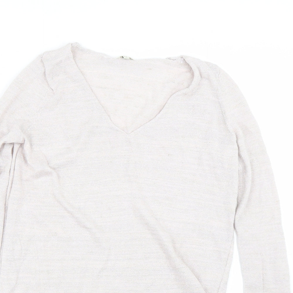 Womens UK Size 8 River Island Pink Basic T-Shirt