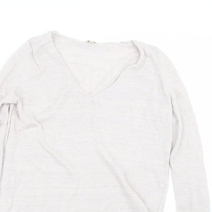 Womens UK Size 8 River Island Pink Basic T-Shirt