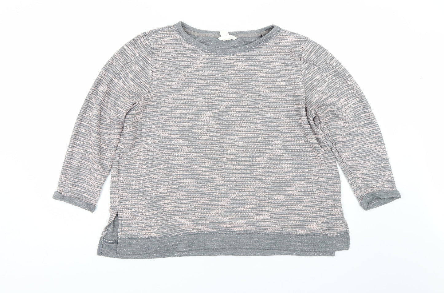 Womens UK Size L H&M Grey Pullover Jumper