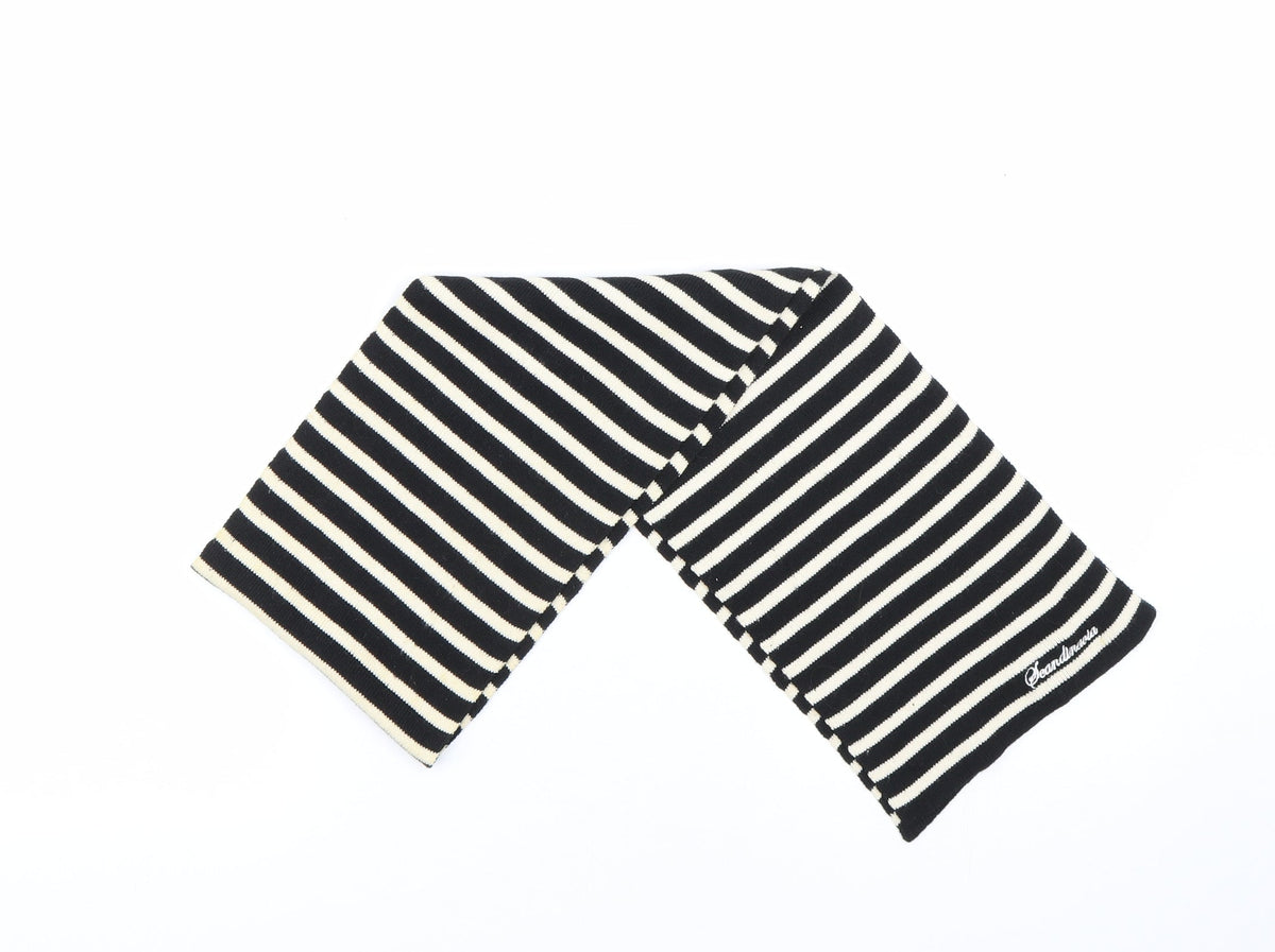 4You Womens Black Striped   Scarf