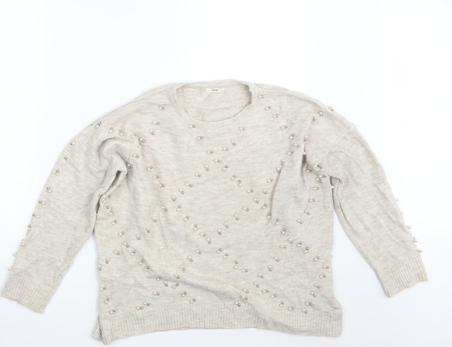 TU Womens Beige   Pullover Jumper One Size