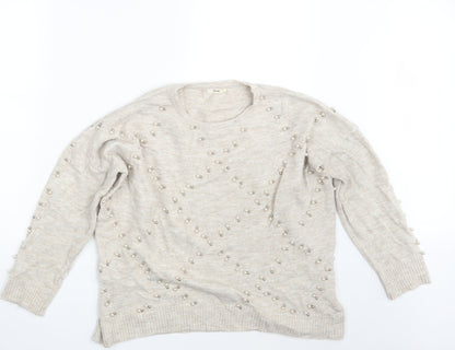 TU Womens Beige   Pullover Jumper One Size