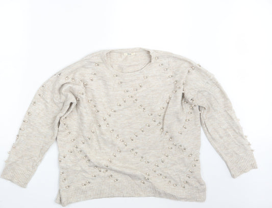 TU Womens Beige   Pullover Jumper One Size