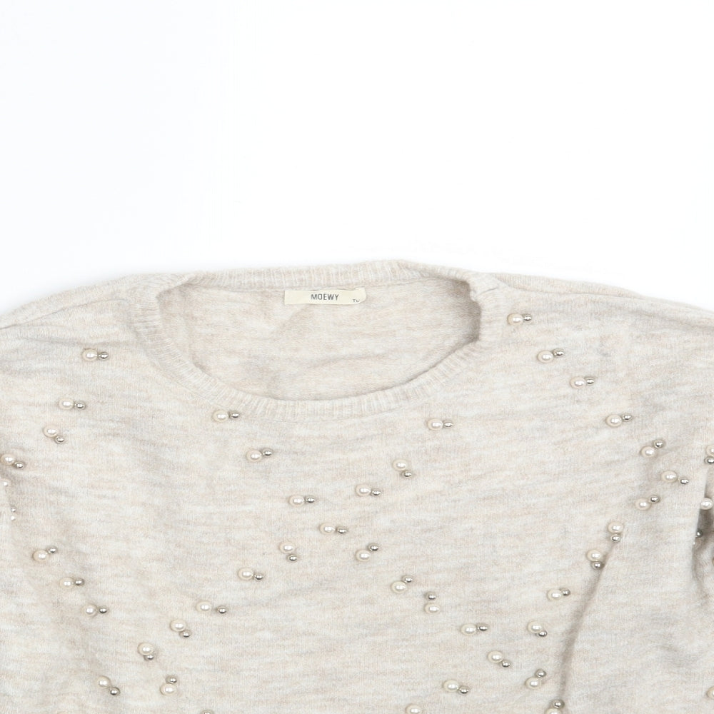 TU Womens Beige   Pullover Jumper One Size