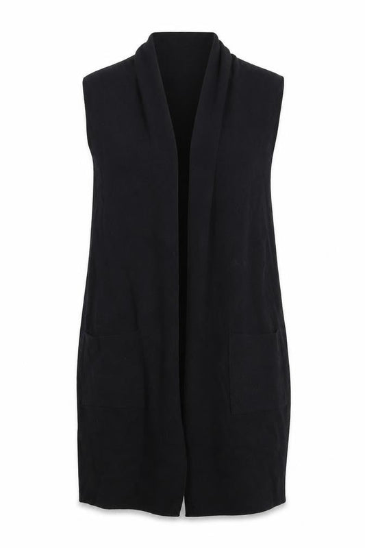 Womens UK Size S Atmosphere Black Wrap Jumper