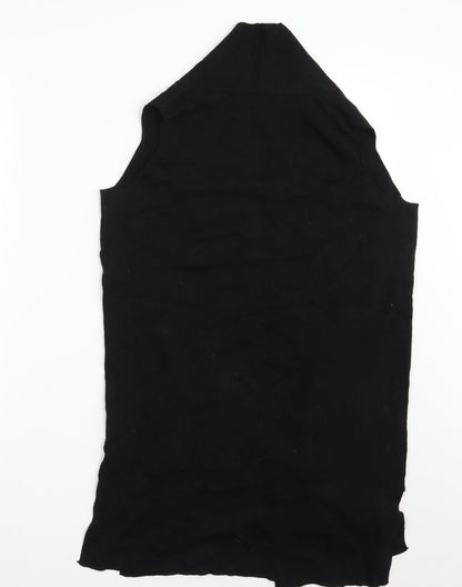Womens UK Size S Atmosphere Black Wrap Jumper