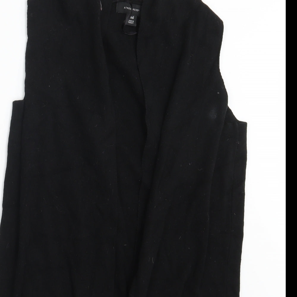 Womens UK Size S Atmosphere Black Wrap Jumper