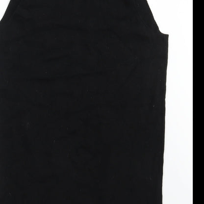 Womens UK Size S Atmosphere Black Wrap Jumper