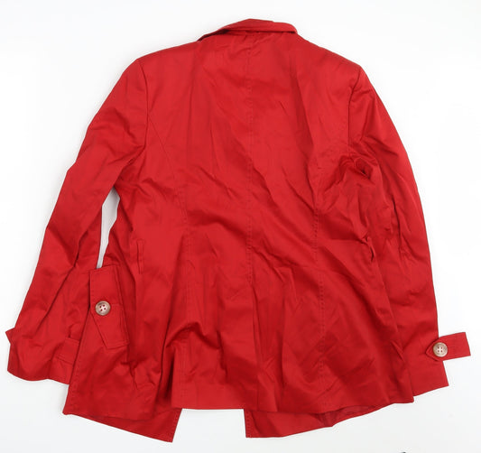 Ethel Austin  Womens Red   Overcoat Coat Size 12