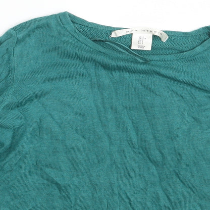 Womens UK Size S Max Studio Green Pullover Jumper