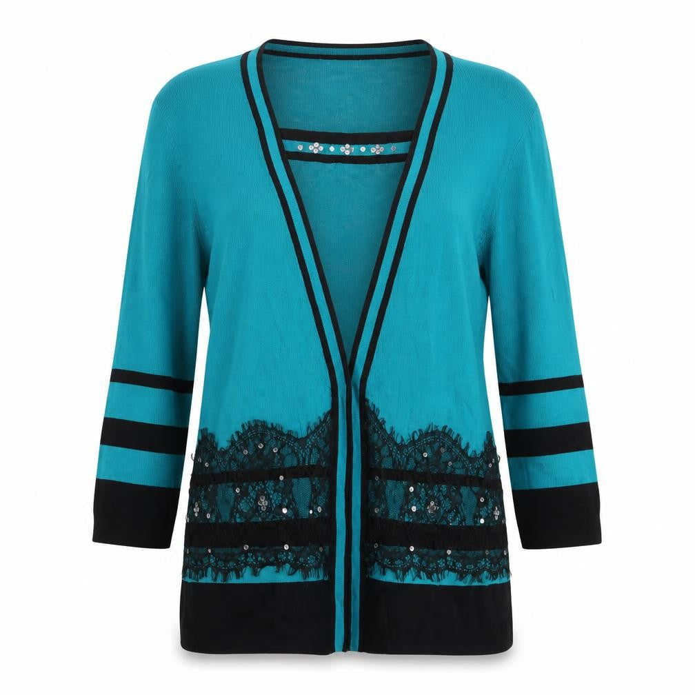 Casamia Womens Blue Striped Pullover Jumper Size M