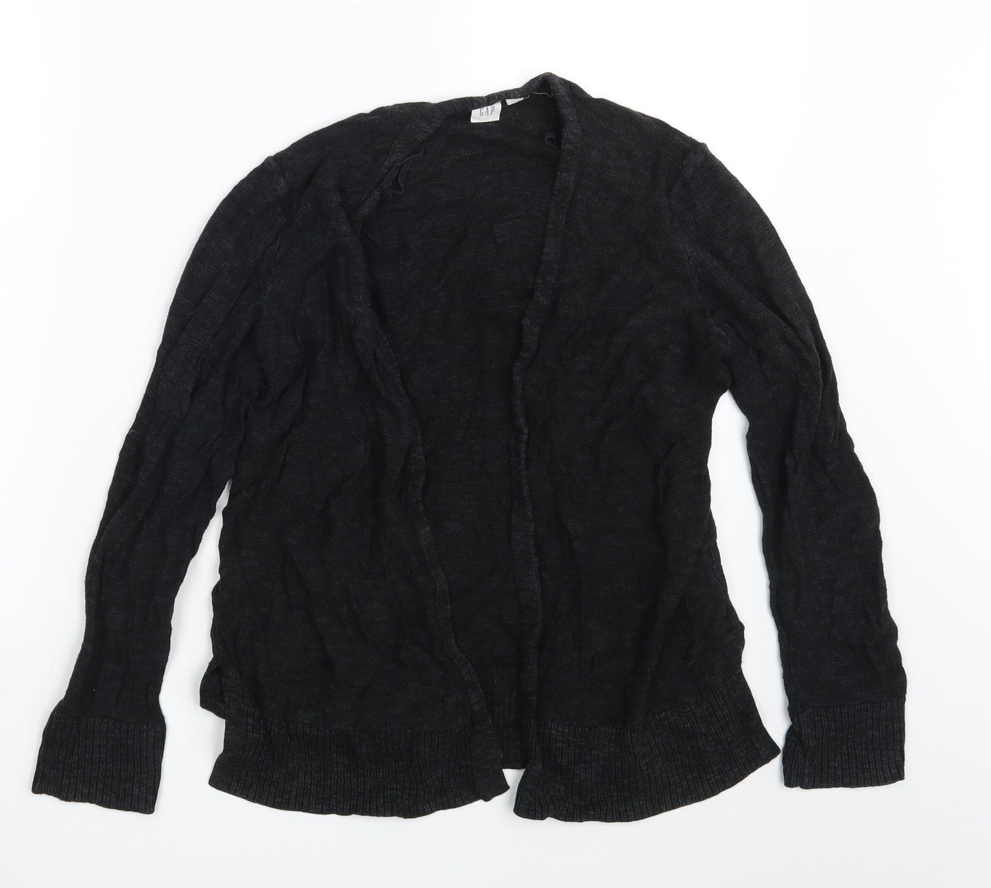Gap Womens Black  Rayon Wrap Jumper Size M
