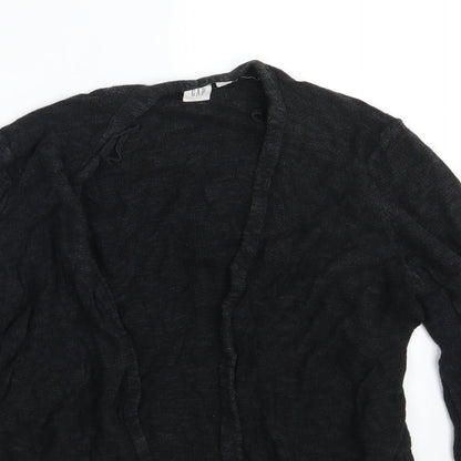 Gap Womens Black  Rayon Wrap Jumper Size M