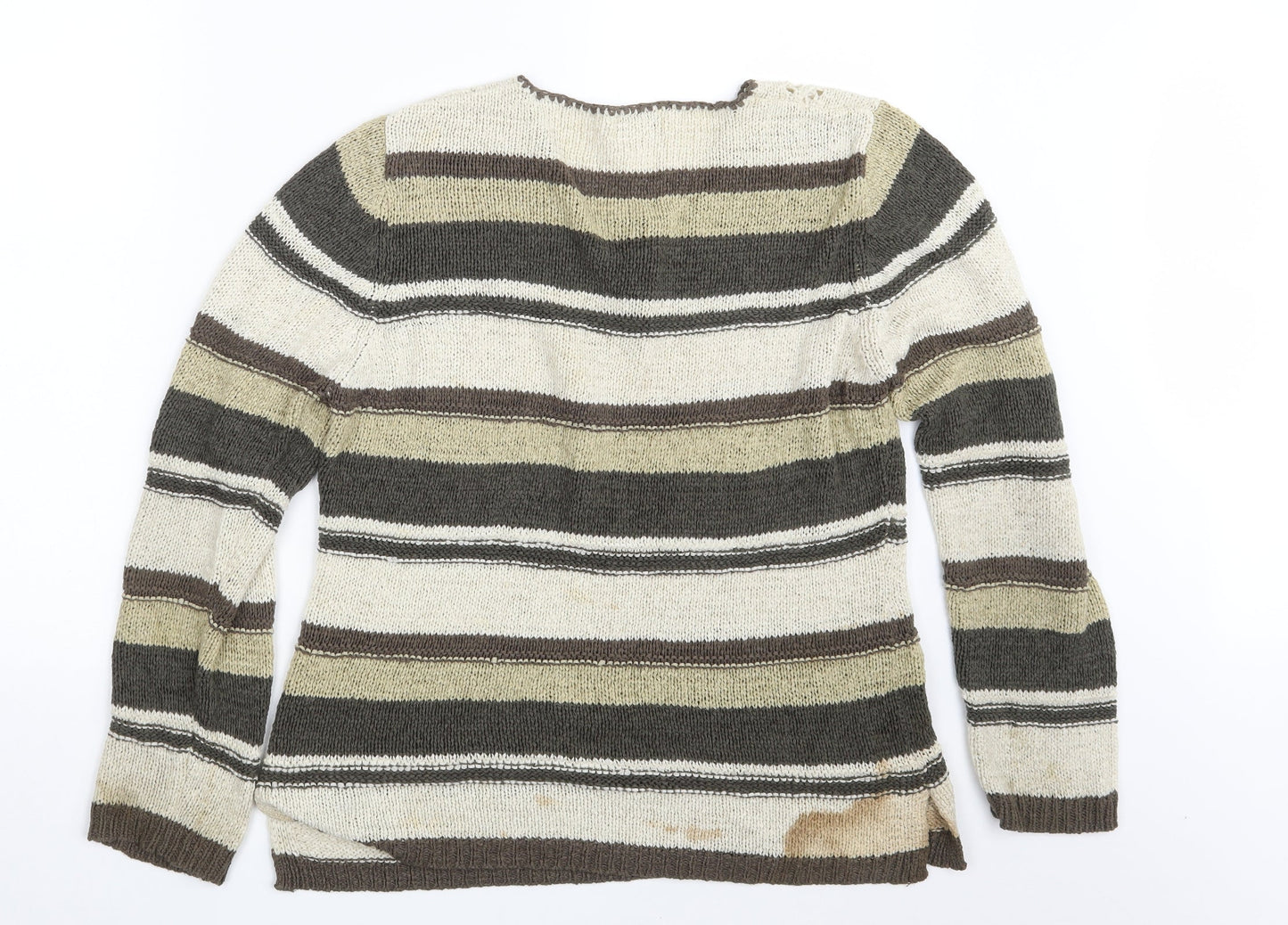 Womens UK Size 16 Papaya Multicoloured Pullover Jumper