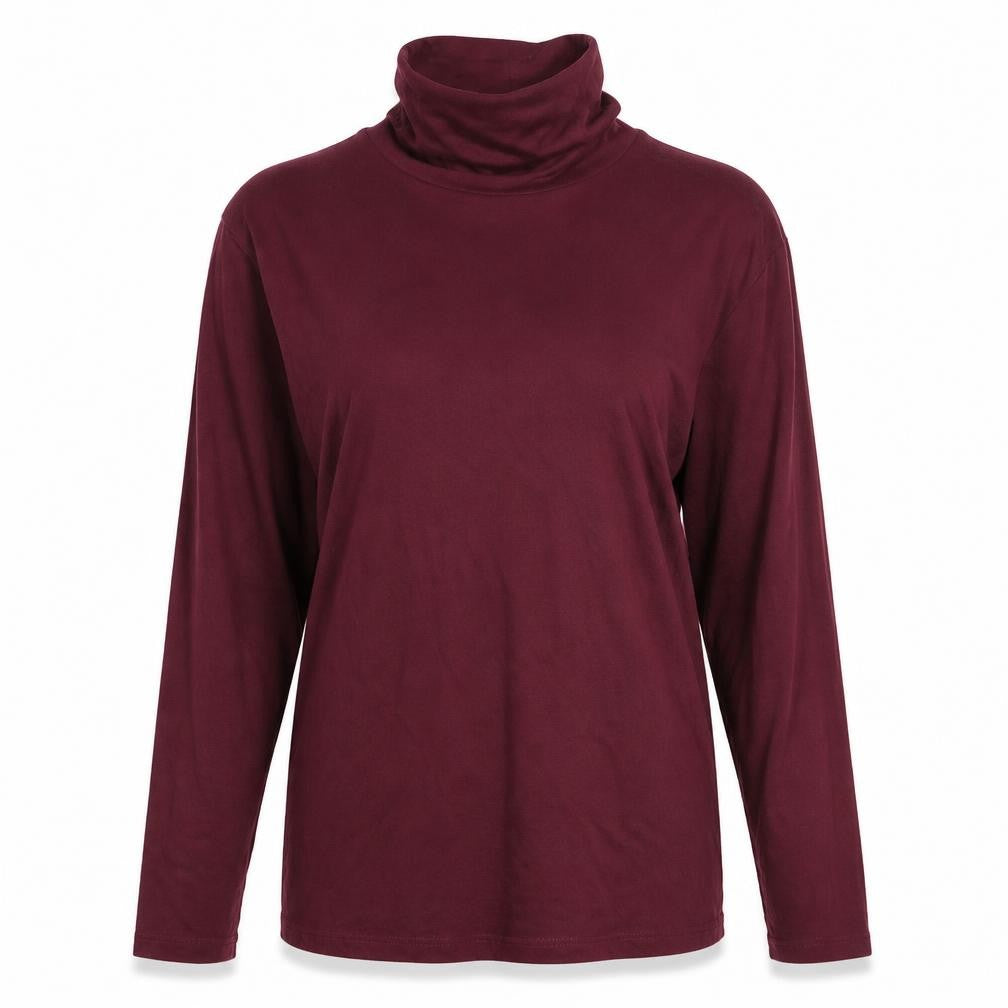 Front view of Dorothy Perkins women’s purple basic t-shirt, size UK 16