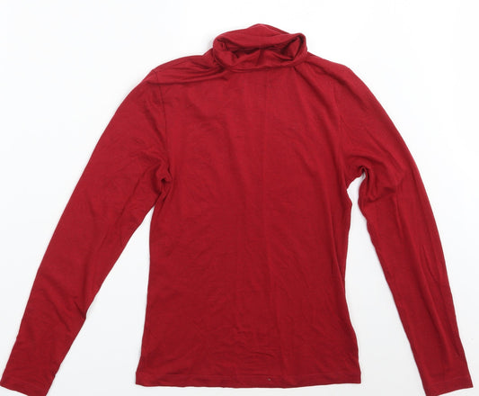M&S Womens Red   Basic T-Shirt Size 12