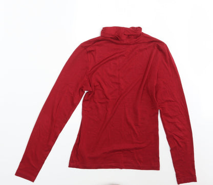 Womens UK Size 12 M&S Red Basic T-Shirt
