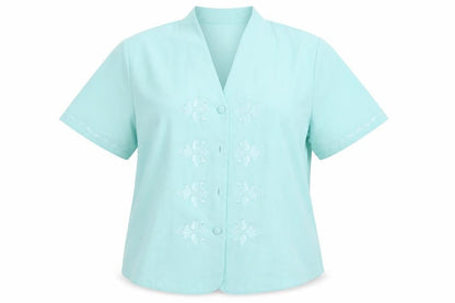 Womens UK Size 14 Riddella Green Basic Button-Up