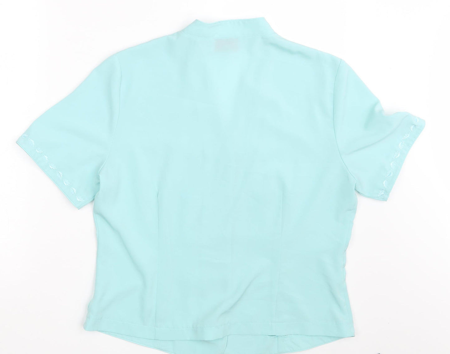 Womens UK Size 14 Riddella Green Basic Button-Up