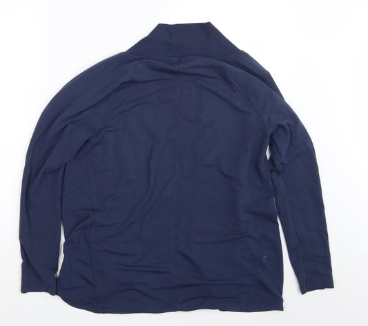 George Womens Blue   Wrap Jumper Size 12