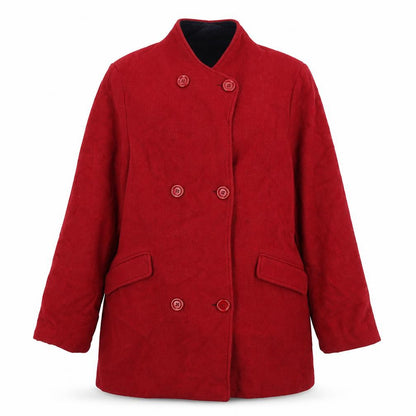 Womens UK Size 16 EWM Red Overcoat
