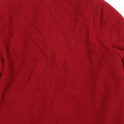 Womens UK Size 16 EWM Red Overcoat