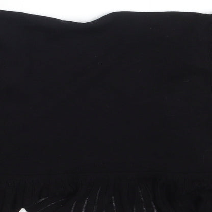 Womens UK Size 8 Papaya Black Shrug Jumper