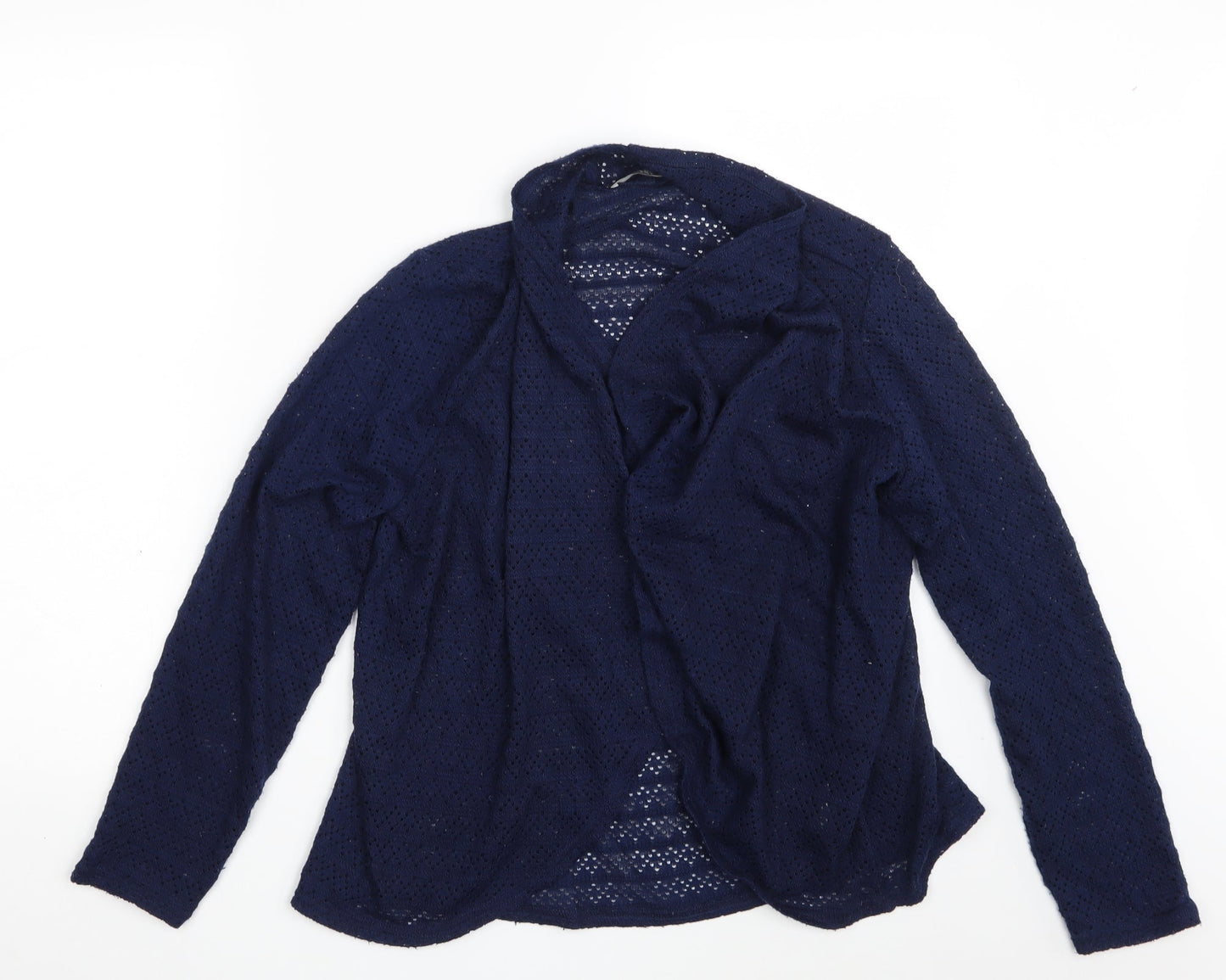 Womens UK Size M Oasis Blue Wrap Jumper