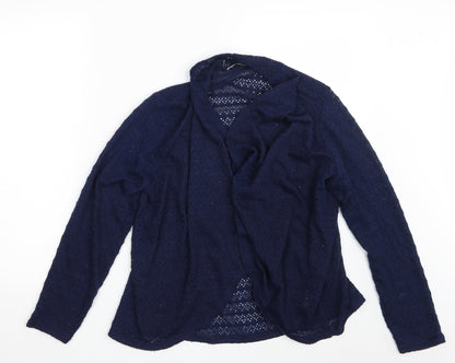 Womens UK Size M Oasis Blue Wrap Jumper