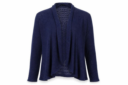 Womens UK Size M Oasis Blue Wrap Jumper