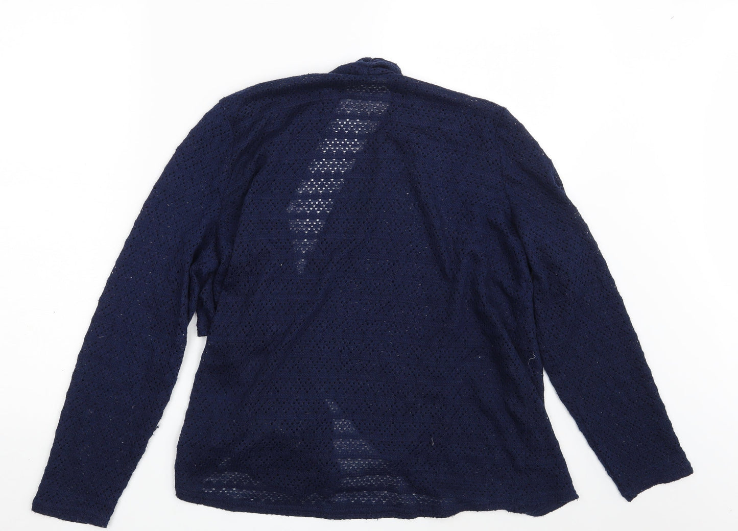 Womens UK Size M Oasis Blue Wrap Jumper